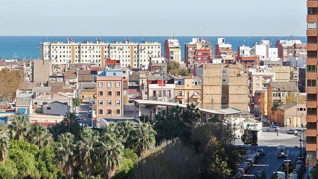 Vista del barrio del Cabanyal de Valencia