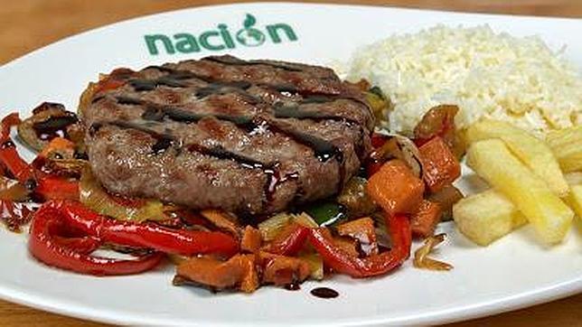 Hamburguesa rellana con verduras