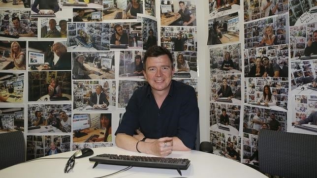 El cantante Rick Astley esta tarde en el ABC