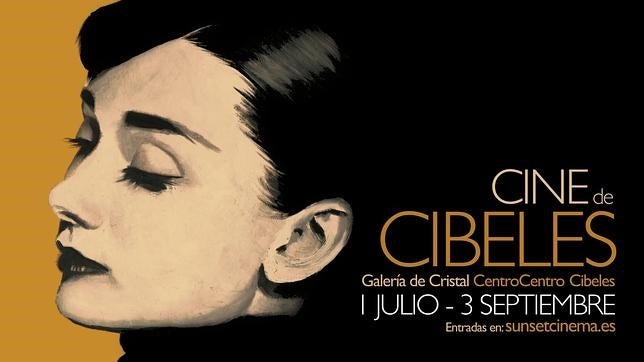 Cartel del Cine de Cibeles en la Galería de Cristal