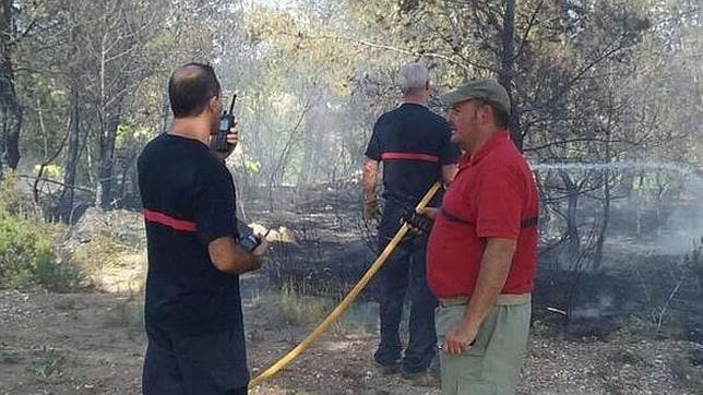 Un incendio forestal afecta al término municipal de Llíria