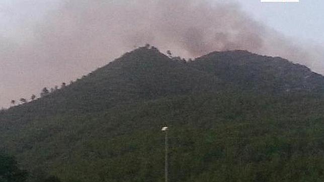 El presidente de la Generalitat se desplaza al incendio forestal de Montán