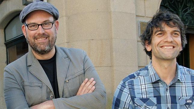 Martiño Noriega, alcalde de Santiago (izq.), junto a Jorge Suárez, de Ferrol