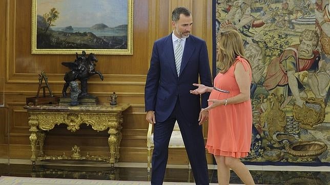 Susana Díaz: «El Rey tiene un proyecto claro para España»