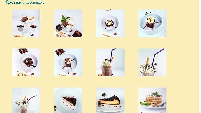 Selección de postres en Iguana Café