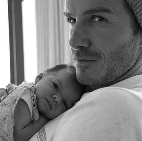 La tierna felicitación de David Beckham a su hija Harper