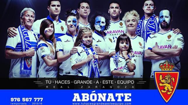 El cartel de la campaña del Zaragoza