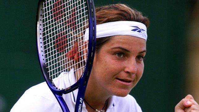 Arantxa Sánchez Vicario, durante un partido