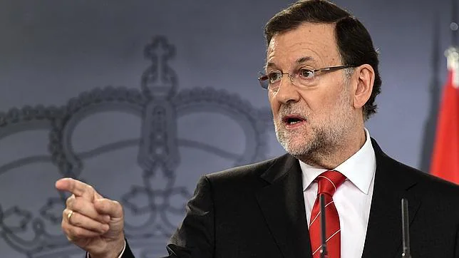 El presidente del Gobierno, Mariano Rajoy, el miércoles pasado en rueda de prensa en La Moncloa