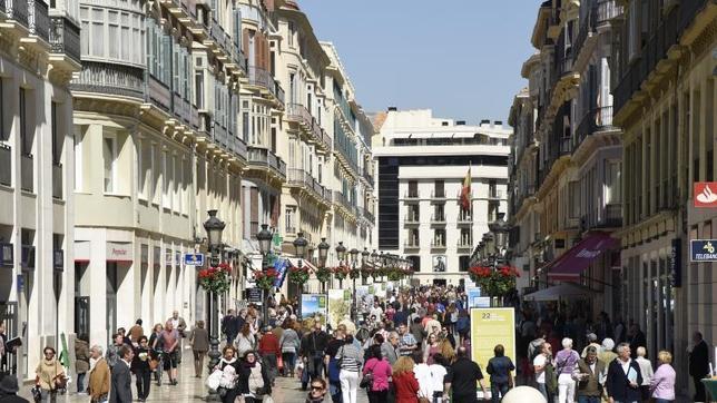 La calle Larios del centro de Málaga
