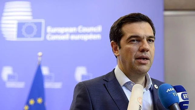 El primer ministro griego, Alexis Tsipras, durante una comparecencia este lunes