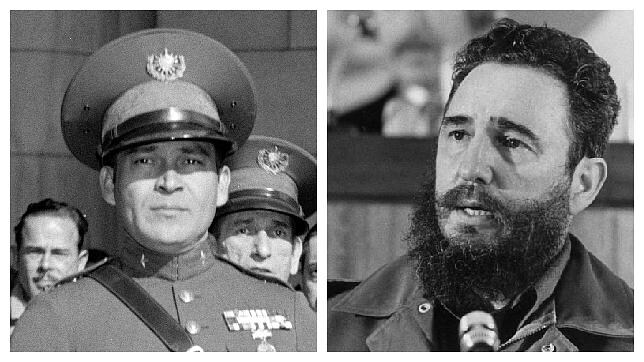 Fulgencio Batista y Fidel Castro