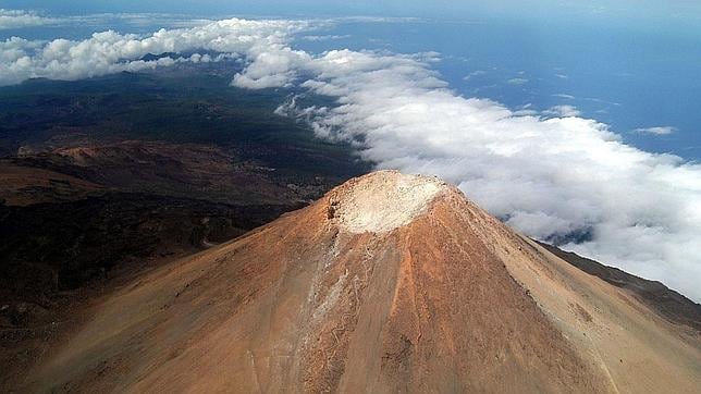 Vista aérea del cráter del Teide
