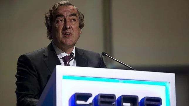 El presidente de CEOE, Juan Rosell