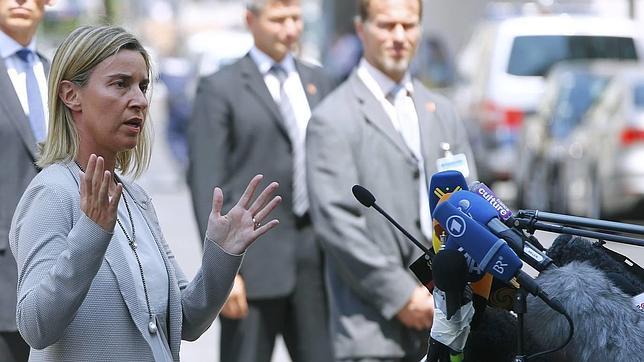 La jefa de la diplomacia de la Unión Europea, Federica Mogherini