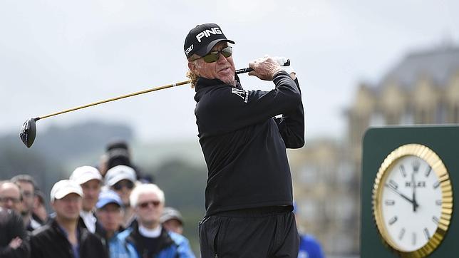 Miguel Ángel Jiménez se va de St. Andrews sin sacar partido de su juego