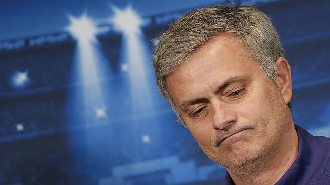 José Mourinho, en una rueda de prensa con el Chelsea