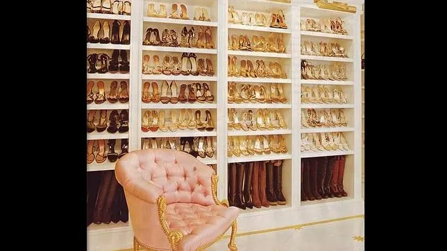 La habitación de zapatos de Mariah Carey