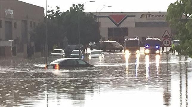 Huesca, inundada en media hora