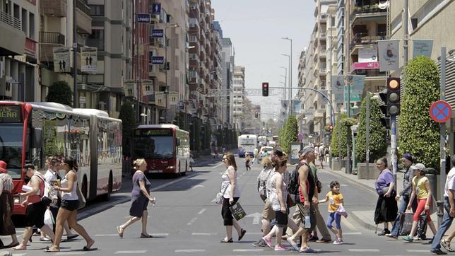 La comercial avenida de Maisonnave, en Alicante