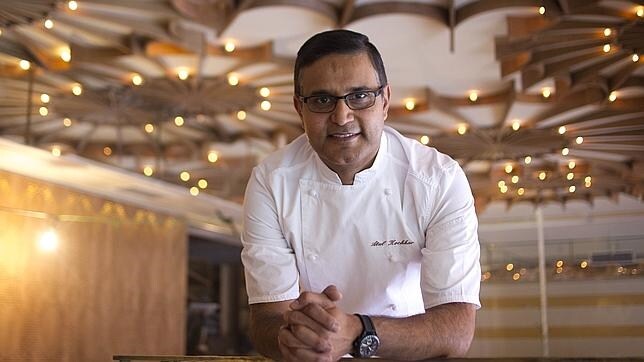 Atul Kochar, primer chef indio, posa para ABC en su nuevo local de Madrid