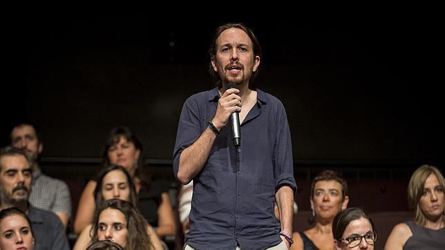 Pablo Iglesias en el acto de presentación de su equipo