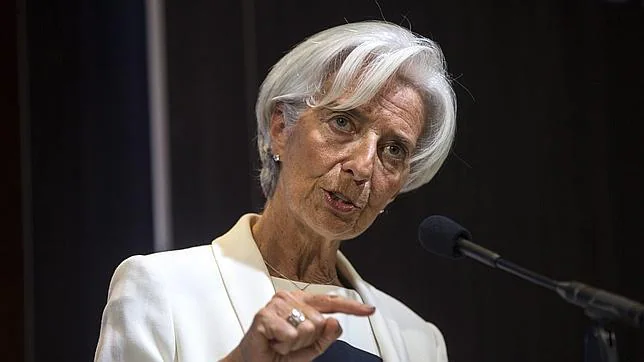 La directora gerente del Fondo Monetario Internacional (FMI), Christine Lagarde, habla en el Brookings Institute de Washington, DC
