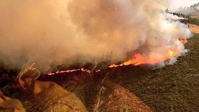 Tres incendios devoran más de 800 hectáreas de Red Natura en Galicia