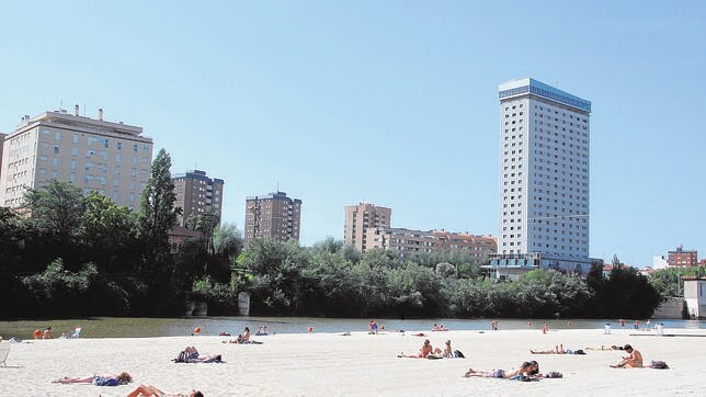 Playa de las Moreras, en Valladolid