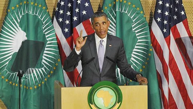El presidente Obama, en su intervención en la sede de la Unión Africana