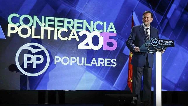 El presidente del Gobierno, Mariano Rajoy, en la conferencia política del PP