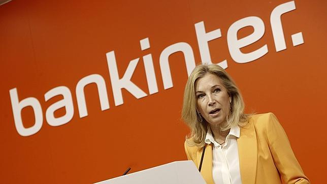La consejera delegada de Bankinter, María Dolores Dancausa, explica los resultados de la entidad