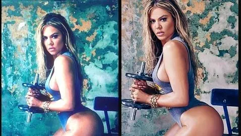 Khloe Kardashian revela sus fotos sin retoques para acallar las críticas