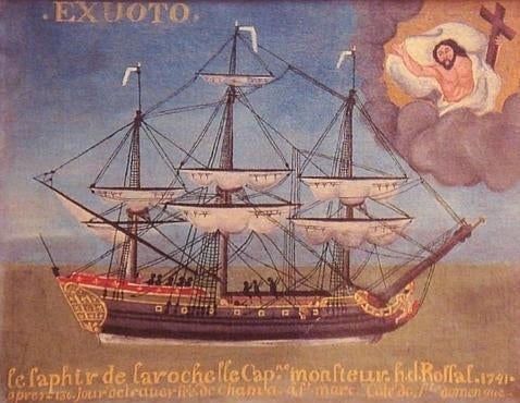 «Le Shapir», exvoto en la catedral de La Rochelle