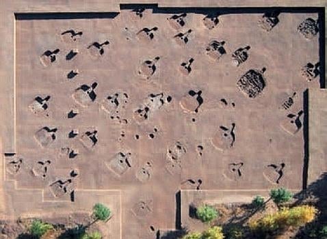 El poblado contaba con 29 vivienda de apenas 20 metros cuadrados