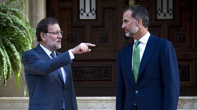 El Rey recibe a Rajoy en Marivent