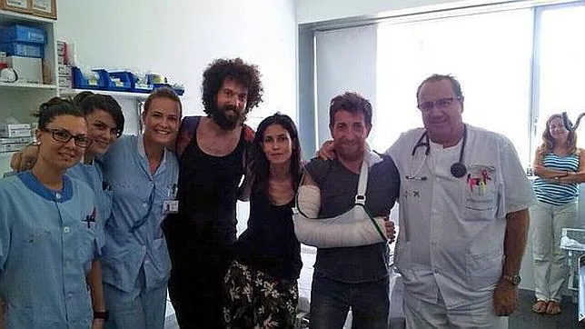 Imagen de Pablo Motos tomada este jueves en el hospital de Denia
