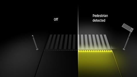 Safecroos ilumina los pasos de cebra cuando los peatones son detectados