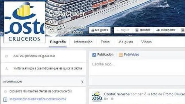 Alerta por un fraude masivo de falsos viajes de Costa Cruceros en Facebook