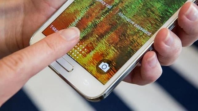 Detalle del funcionamiento del escáner del Galaxy S5