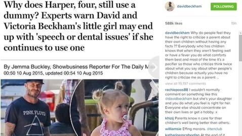 La publicación que criticó Beckham