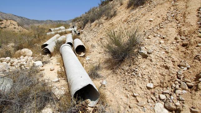 Terrenos secos por falta de agua en la comarca de la Vega Baja