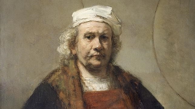 Autorretrato del pintor holandés del Barroco Rembrandt