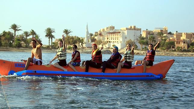 Diversión dentro del agua