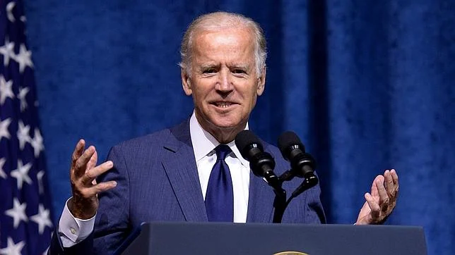 Biden durante su discurso en el acto conmemorativo
