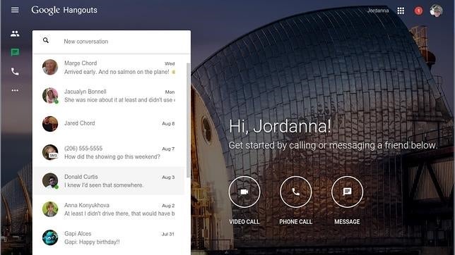 Google crea un sitio web para su servicio de chat Hangouts