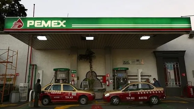 Estación de servicio de Pemex en México
