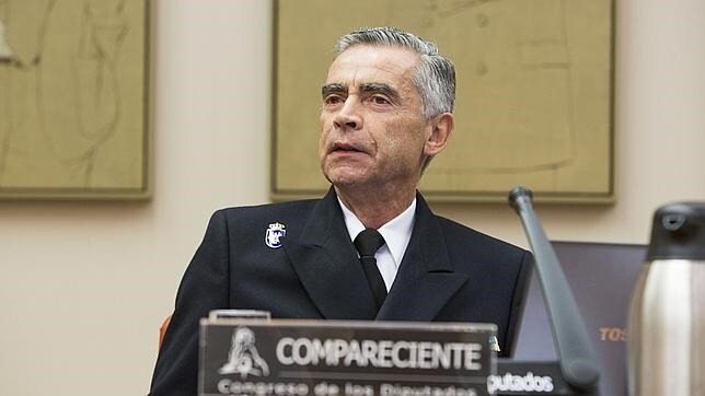 El jemad, almirante general Fernando García Sánchez, en una comisión de Defensa en octubre