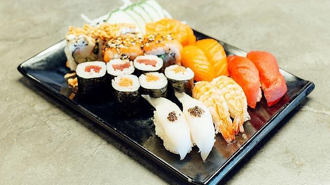 Sushi, uno de los platos que se sirve en el restaurante japonés Sumo