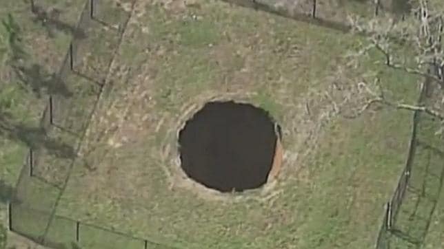 El gigantesco agujero ha vuelto a abrirse en Florida